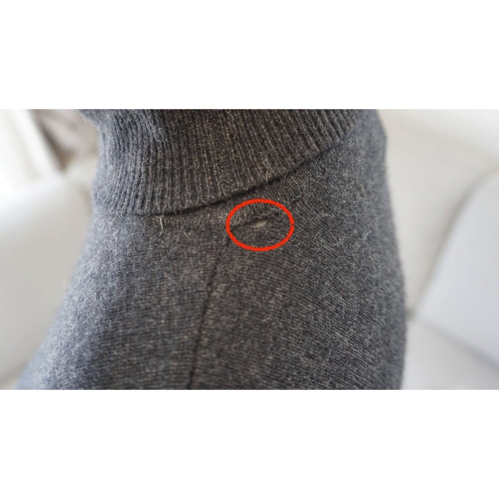 Biline Womens Charcoal Gray Cashmere Turtleneck Sweater S - Picture 6 of 6